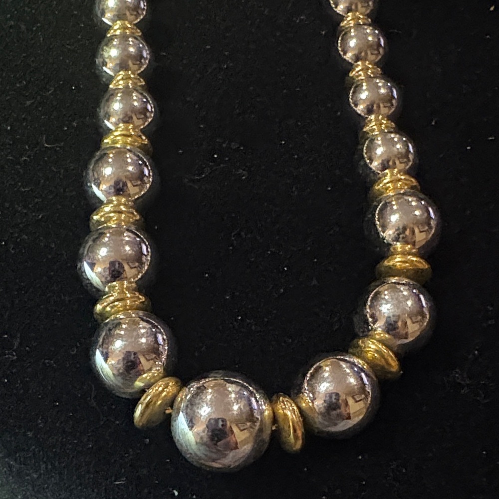 Liz Claiborne Silver and Gold Necklace